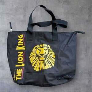 Disney THE LION KING Broadway Musical Zippered Tote Bag - NWOT